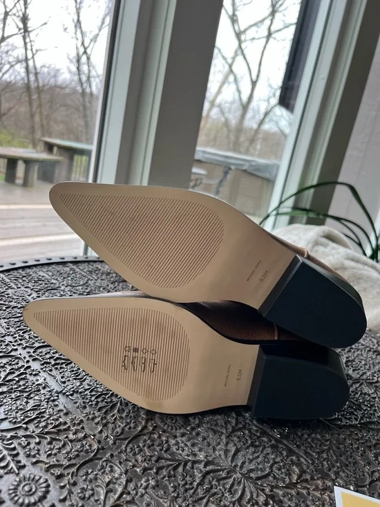 NEW MICHAEL KORS NOEMIE DISTRESSED WESTERN BOOTS IN LUGGAGE 8.5 - Picture 12 of 12